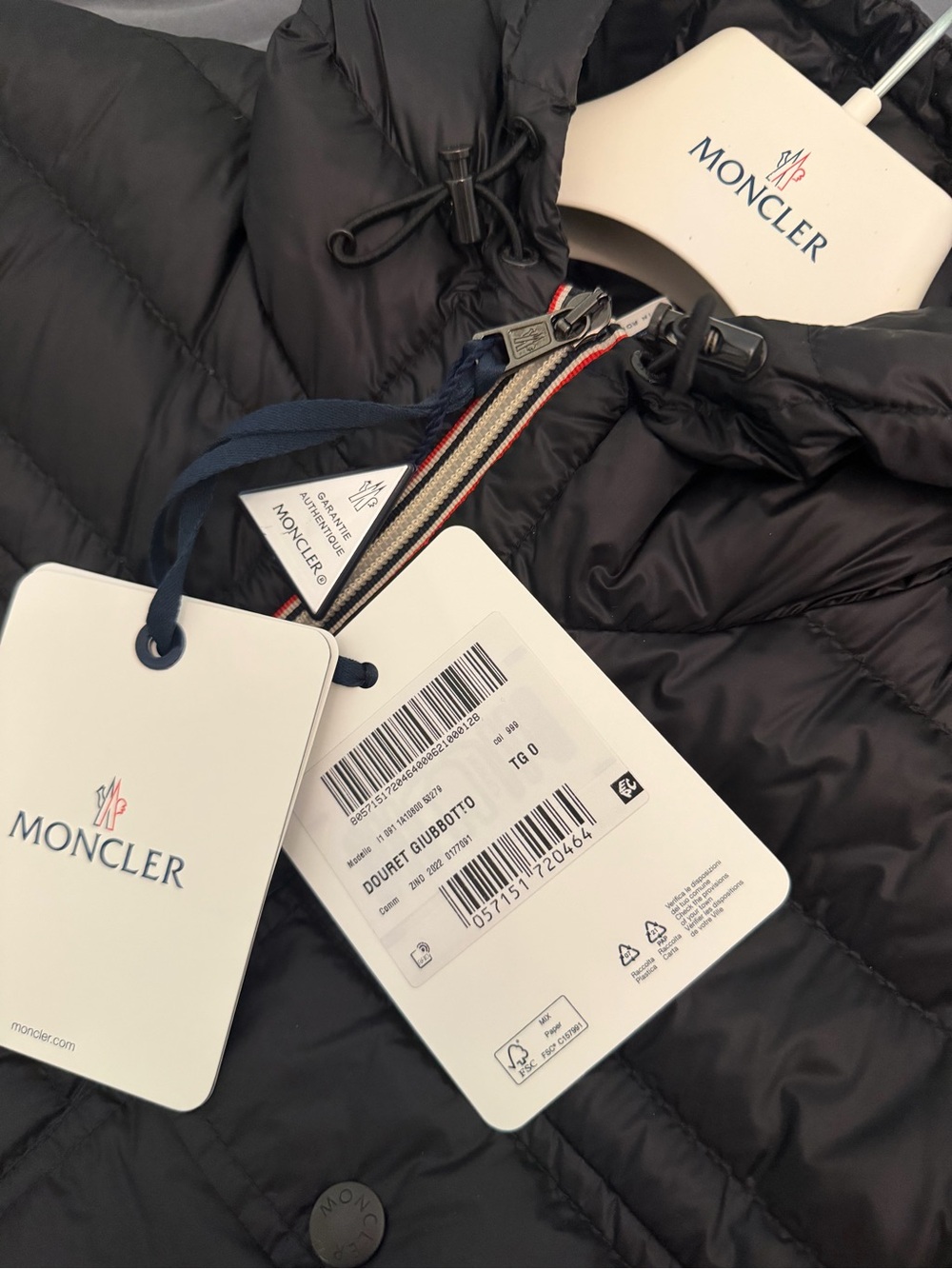 Moncler Douret Coat Black Men’s Size 0